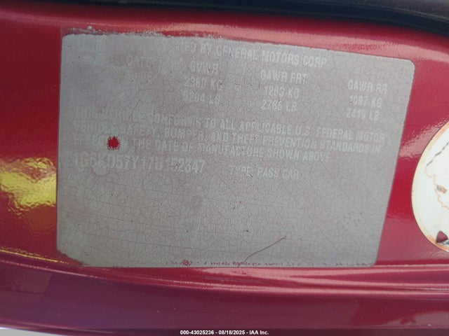 2007 CADILLAC DTS 1G6KD57Y17U152347 Photo 8