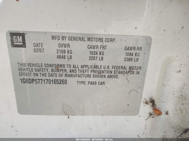 2007 CADILLAC CTS 1G6DP577170165260 Photo 8