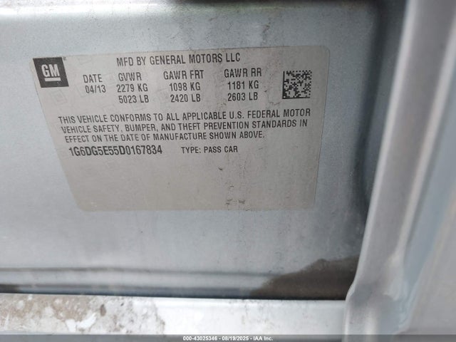 2013 CADILLAC CTS 1G6DG5E55D0167834 Photo 8