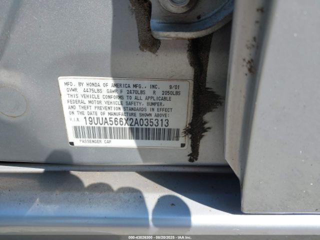 2002 ACURA TL 19UUA566X2A035313 Photo 8