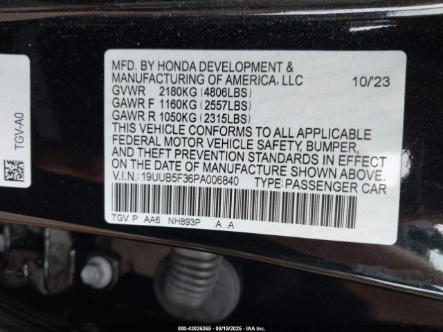 2023 ACURA TLX 19UUB5F36PA006840 Photo 8