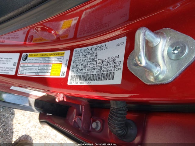 1HGCY2F68PA018233 Honda lfc5