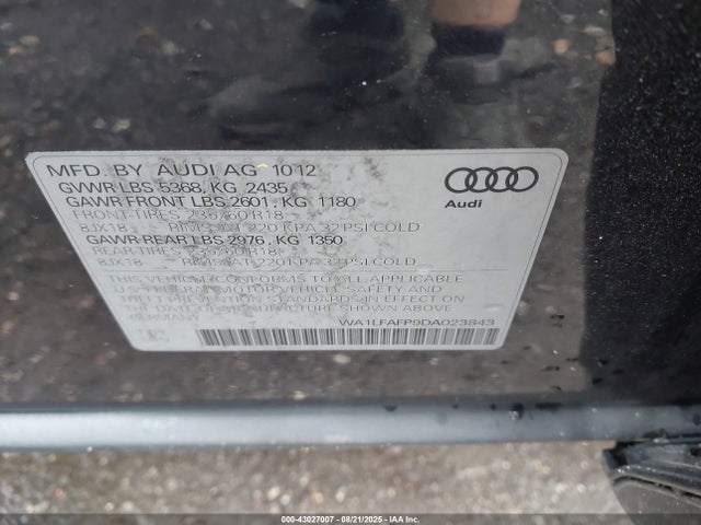 2013 AUDI Q5 WA1LFAFP9DA023843 Photo 8