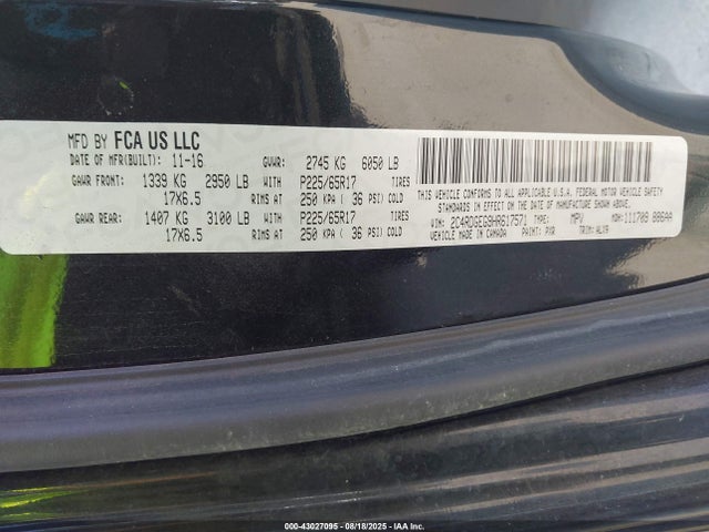 2C4RDGEG9HR617571 Dodge Grand Caravan