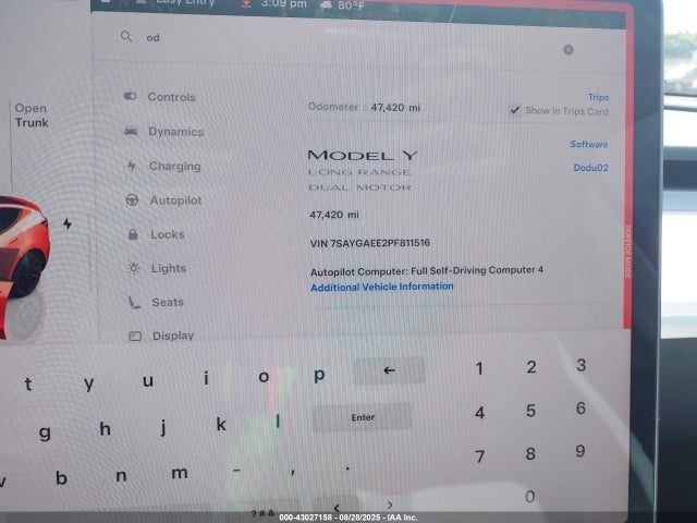 2023 TESLA MODEL Y 7SAYGAEE2PF811516 Photo 6