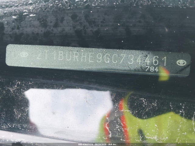 2T1BURHE9GC734461 Toyota 2zr-fe
