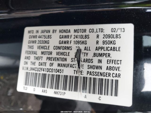 2013 ACURA TSX JH4CU2F41DC010451 Photo 8