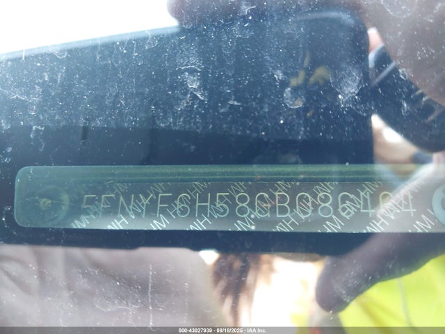5FNYF6H58GB086464 Honda j35y6