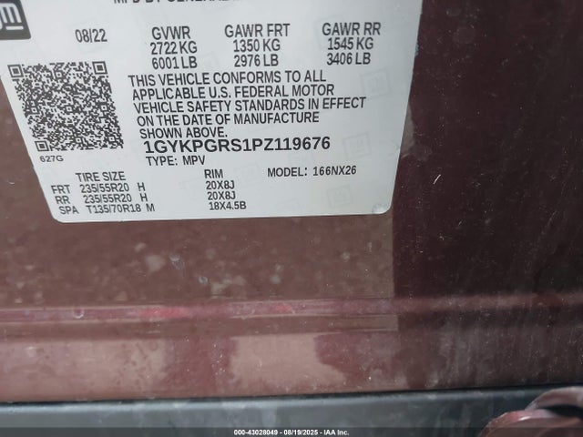 1GYKPGRS1PZ119676 Cadillac lgx