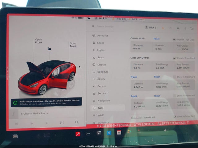2022 TESLA MODEL 3 5YJ3E1EB4NF269643 Photo 6