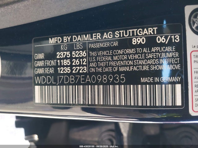 Mercedes-Benz Cls-Class 2014 WDDLJ7DB7EA098935 Image 9