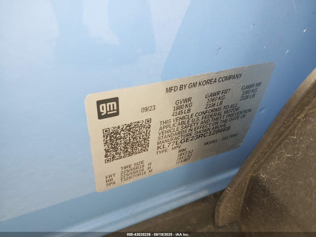 KL77LGE23RC128668 Chevrolet lih