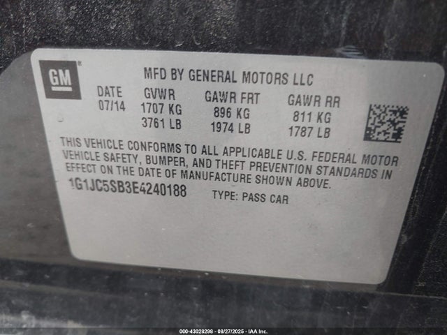 1G1JC5SB3E4240188 Chevrolet LUV