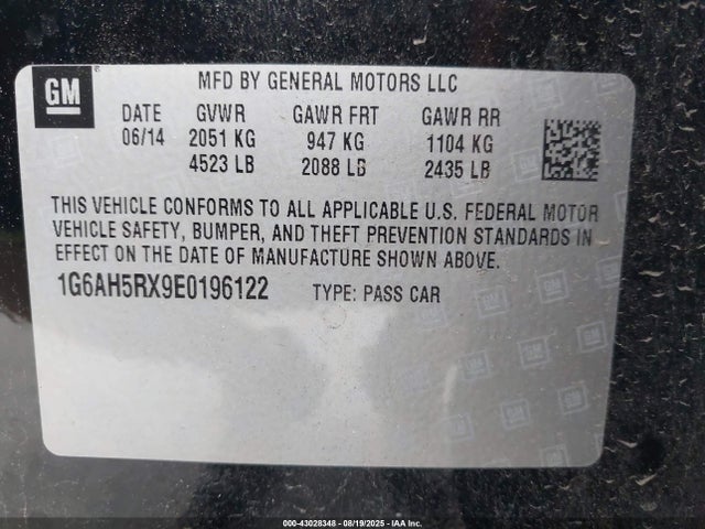 2014 CADILLAC ATS 1G6AH5RX9E0196122 Photo 8