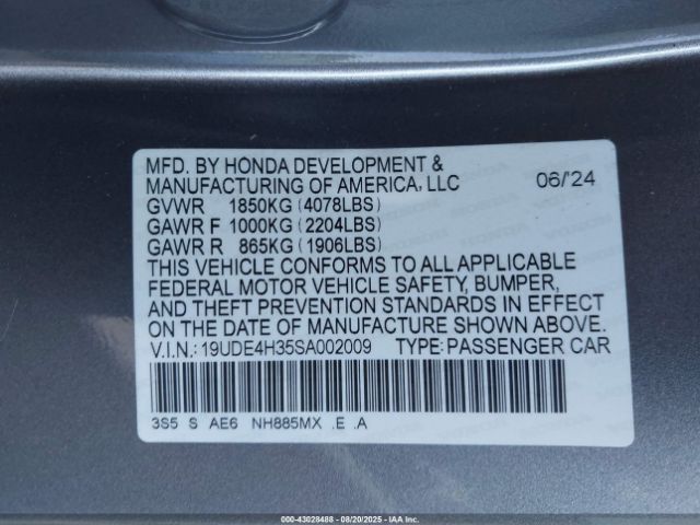 2025 ACURA INTEGRA 19UDE4H35SA002009 Photo 8