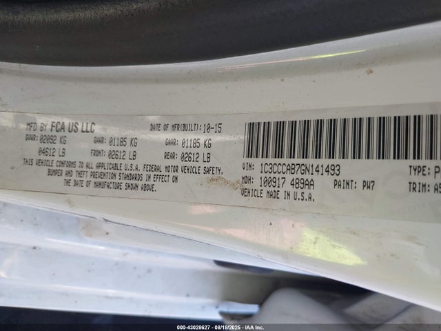Chrysler 2016 2016 1C3CCCAB7GN141493 Image 9
