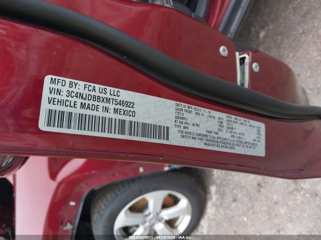 Jeep Compass 2021 3C4NJDBBXMT546922 Image 9