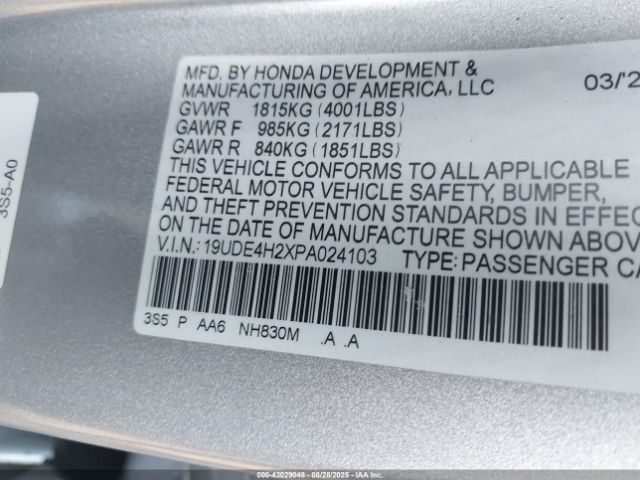 2023 ACURA INTEGRA 19UDE4H2XPA024103 Photo 8