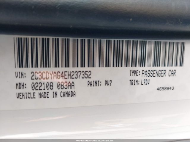 2014 DODGE CHALLENGER 2C3CDYAG4EH237352 Photo 8