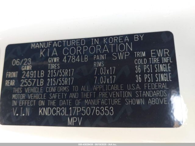 2023 KIA NIRO EV KNDCR3L17P5076353 Photo 8