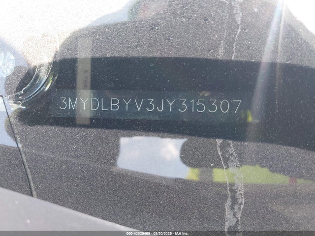 3MYDLBYV3JY315307 Toyota p5v