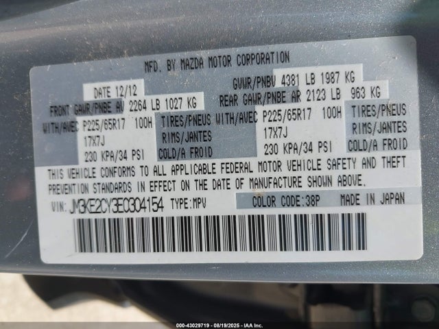 JM3KE2CY3E0304154 Mazda py