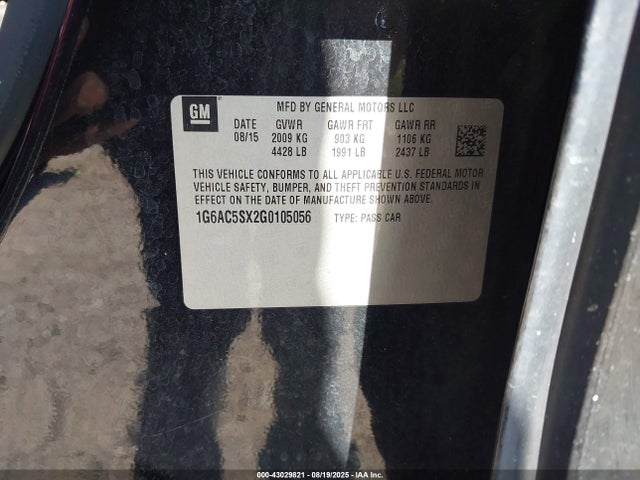2016 CADILLAC ATS 1G6AC5SX2G0105056 Photo 8