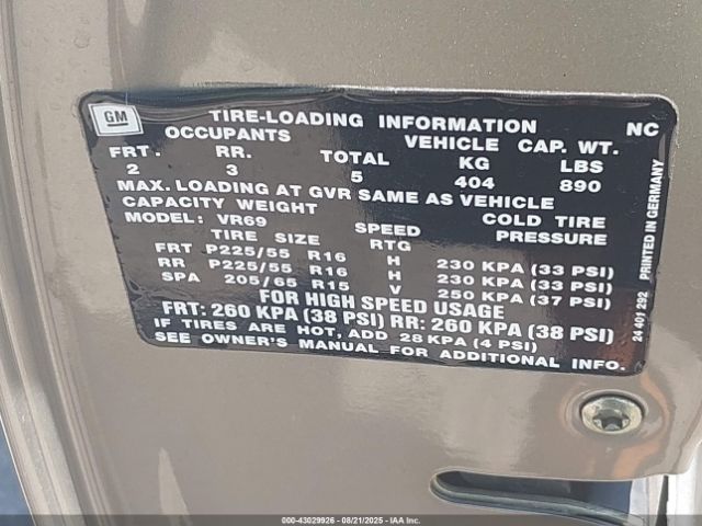 2000 CADILLAC CATERA W06VR54R7YR085400 Photo 8