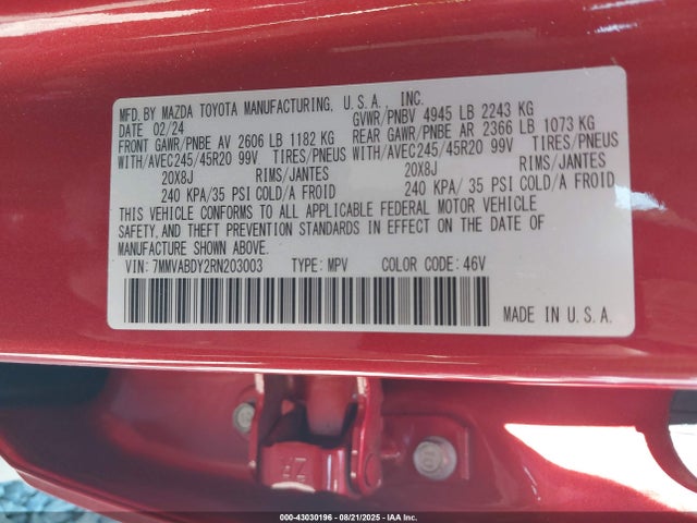 Mazda py 2024 7MMVABDY2RN203003 Image 9
