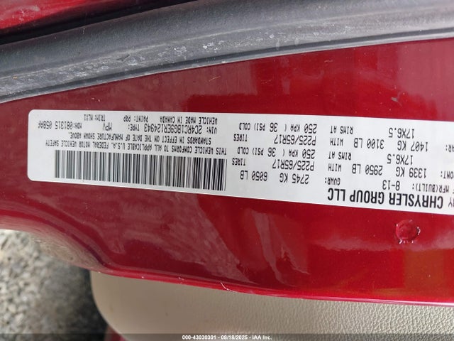 2C4RC1BG9ER124943 Chrysler 2014