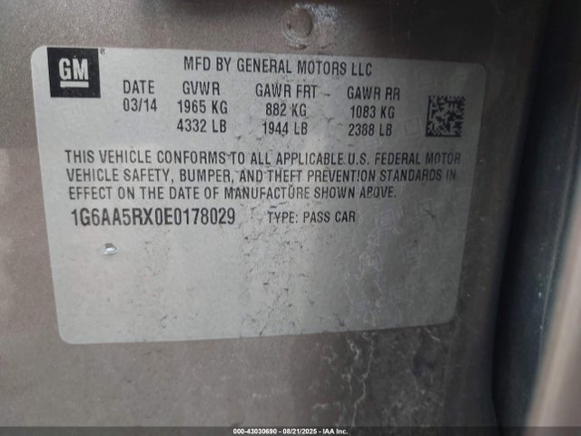 2014 CADILLAC ATS 1G6AA5RX0E0178029 Photo 8