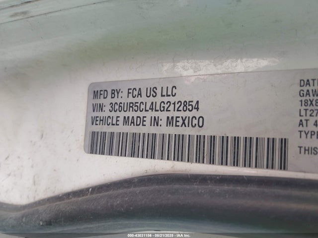 3C6UR5CL4LG212854 RAM 2500