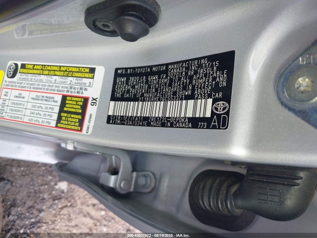2T1BURHE1GC553371 Toyota 2zr-fe