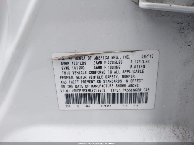 2016 ACURA ILX 19UDE2F3XGA018513 Photo 8