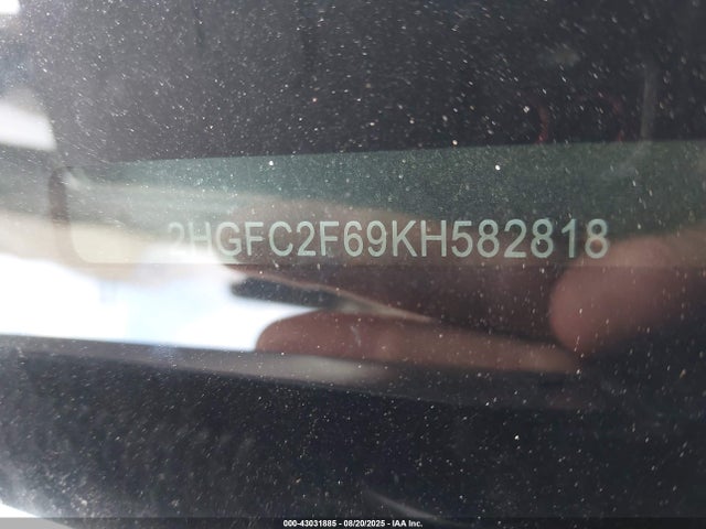 Honda k20c2 2019 2HGFC2F69KH582818 Image 9