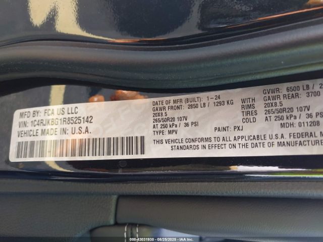 2024 JEEP GRAND CHEROKEE L 1C4RJKBG1R8525142 Photo 8