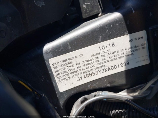 JYARN53Y3KA001238 Yamaha 2019
