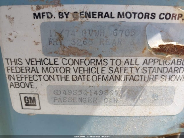 1975 CADILLAC DEVILLE 6D49S5Q149867 Photo 8