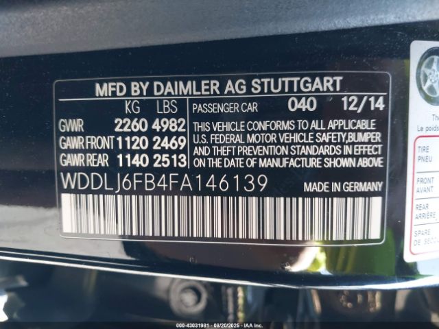 2015 MERCEDES-BENZ CLS 400 WDDLJ6FB4FA146139 Photo 8