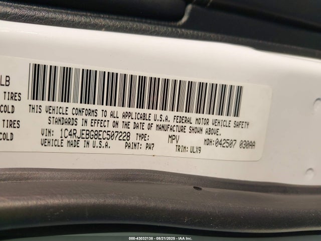 Jeep Grand Cherokee 2014 1C4RJEBG8EC507228 Image 9