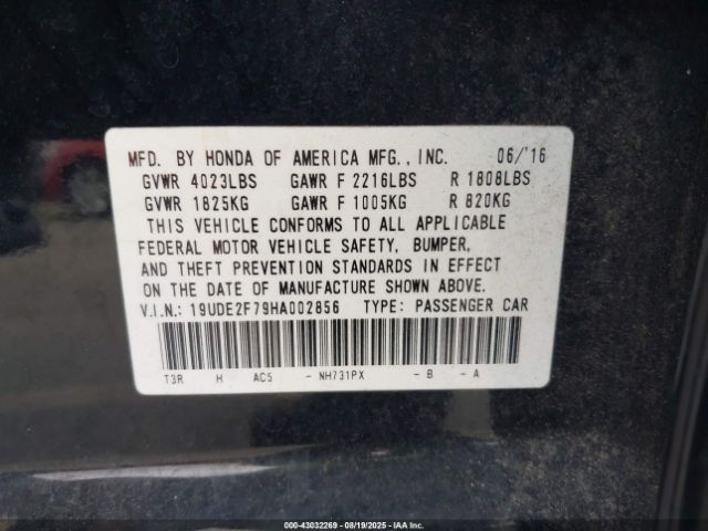 2017 ACURA ILX 19UDE2F79HA002856 Photo 8