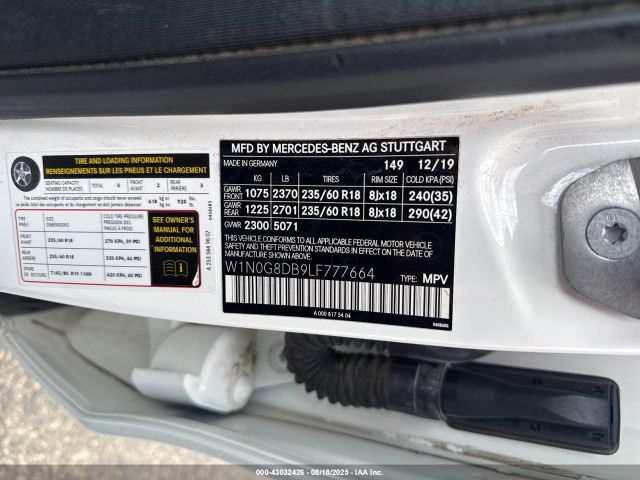 2020 MERCEDES-BENZ GLC W1N0G8DB9LF777664 Photo 8