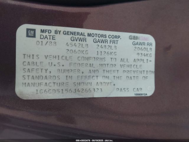 1988 CADILLAC DEVILLE 1G6CD5156J4266323 Photo 8