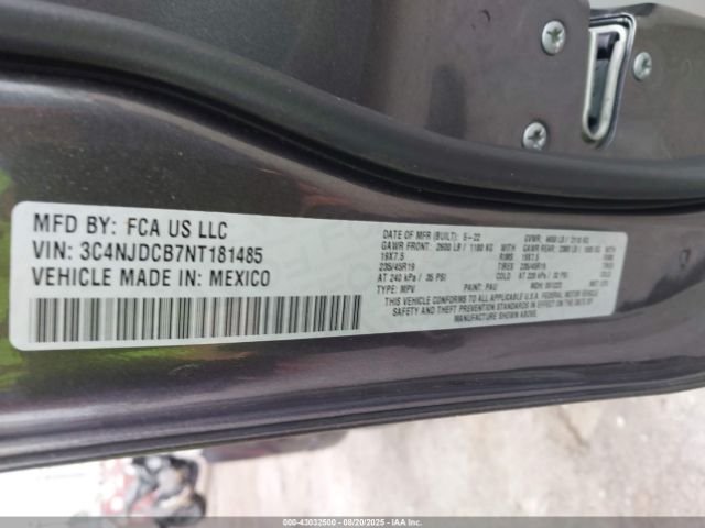 2022 JEEP COMPASS 3C4NJDCB7NT181485 Photo 8