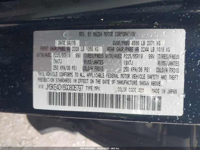 Mazda py 2016 JM3KE4DY6G0806797 Image 9