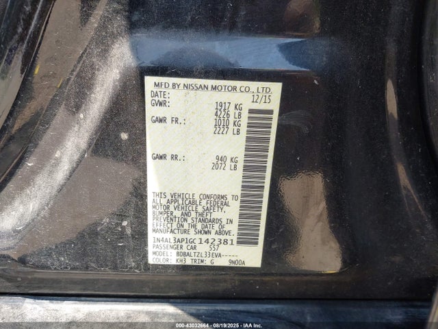 Nissan 2016 2016 1N4AL3AP1GC142381 Image 9
