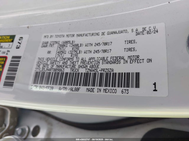 Toyota t24a-fts 2024 3TYLB5JN4RT009863 Image 9