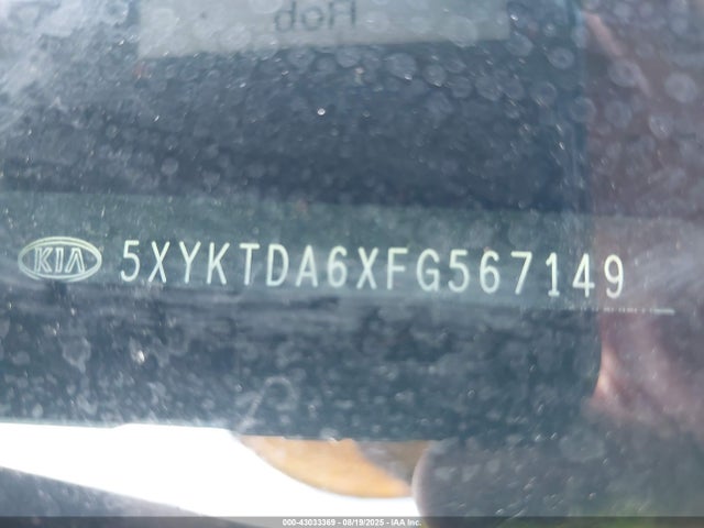 5XYKTDA6XFG567149 KIA dohc t-gdi theta-ii