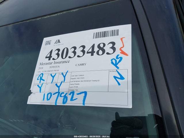 4T1B11HKXJU596564 Toyota a25a-fks