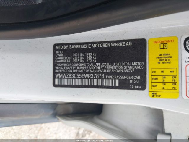 2014 MINI COUNTRYMAN WMWZB3C55EWR37874 Photo 8